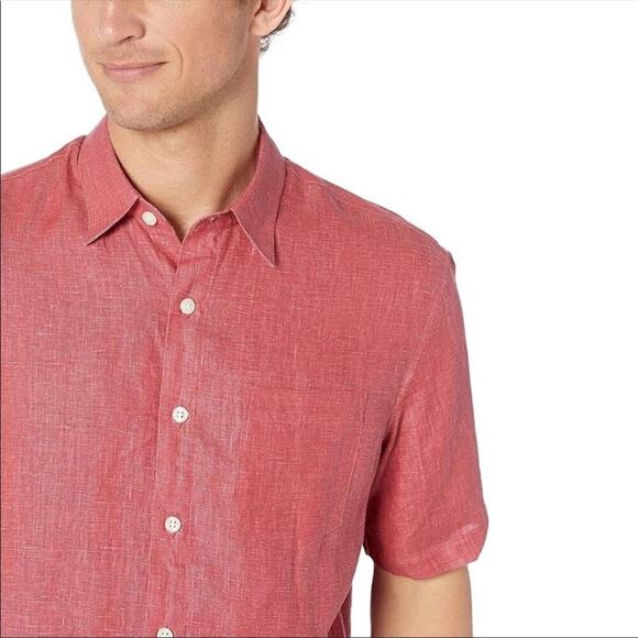 28 Palms Relaxed Fit Linen Button Down Sz XXL - Picture 3 of 11